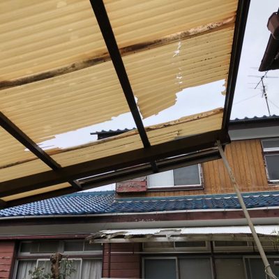 台風被害16号壊れた