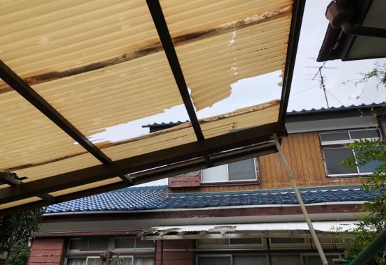 台風被害16号壊れた