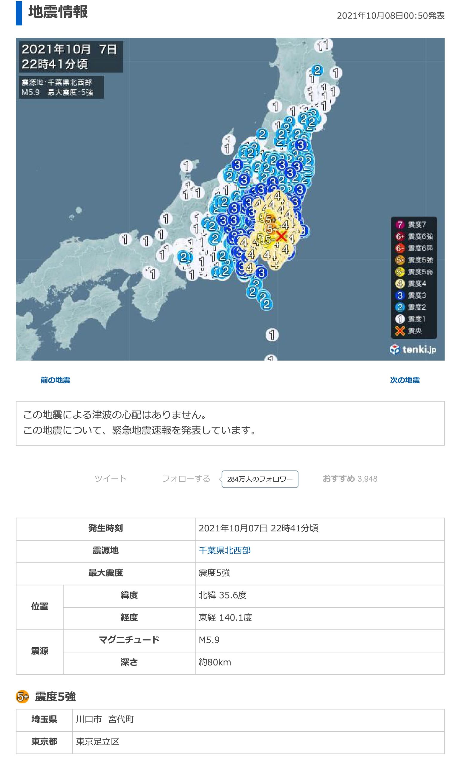 地震データ