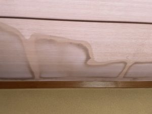 ゲリラ豪雨　雨漏り画像